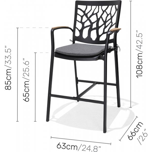 Portals salonggruppe 5 - Sort/teak