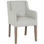 Axel karmstol - Beige (stoff) / Brune ben