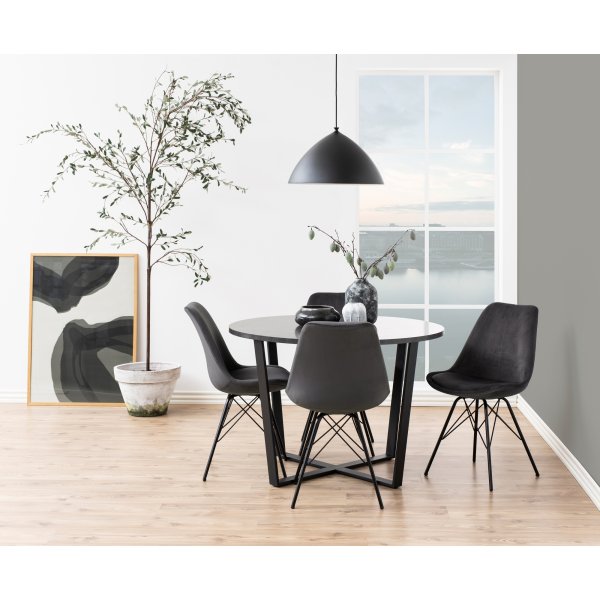 Eris spisestuestol - M�rkegr�
