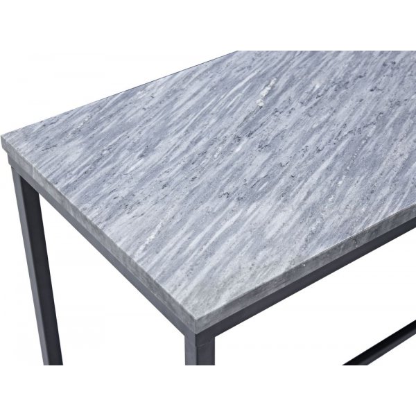 Accent konsollbord 100 - Grå marmor / Sort understell Accent konsollbord 100 - Grå marmor / Sort understell