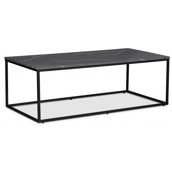 Solano salongbord XL 140 cm - Gr marmorimitasjon