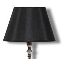 Siden lampeskjerm 20 cm - Sort Siden lampeskjerm 20 cm - Sort