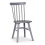 Sintorp spisegruppe, rundt spisebord 115 cm inkludert 4 stk. gr Orust pinnestoler - Hvit marmor (Laminat)