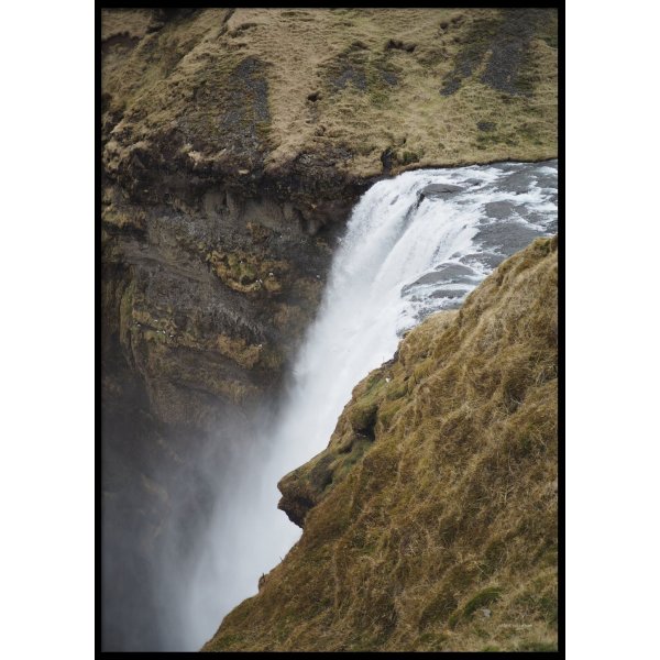 SKGAFOSS ICELAND - Plakat 50x70 cm