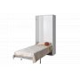 Veggseng 120200 cm vertikal - Hvit - Compact Living