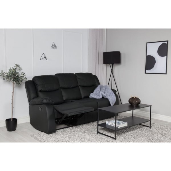 reclinersofa Rochelle - Svart PU