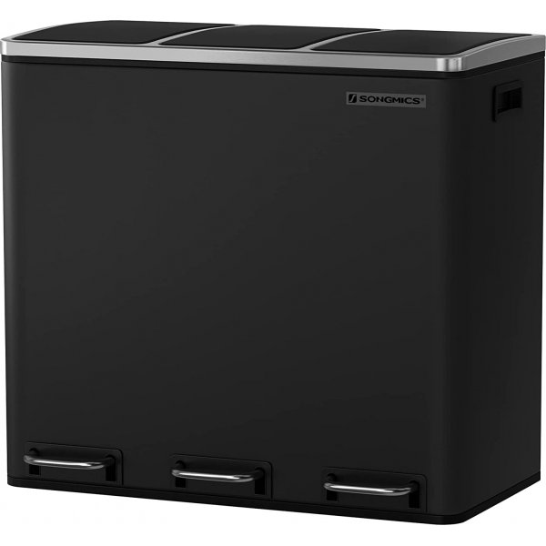 Daloa avfallsbeholder 54 l - Sort