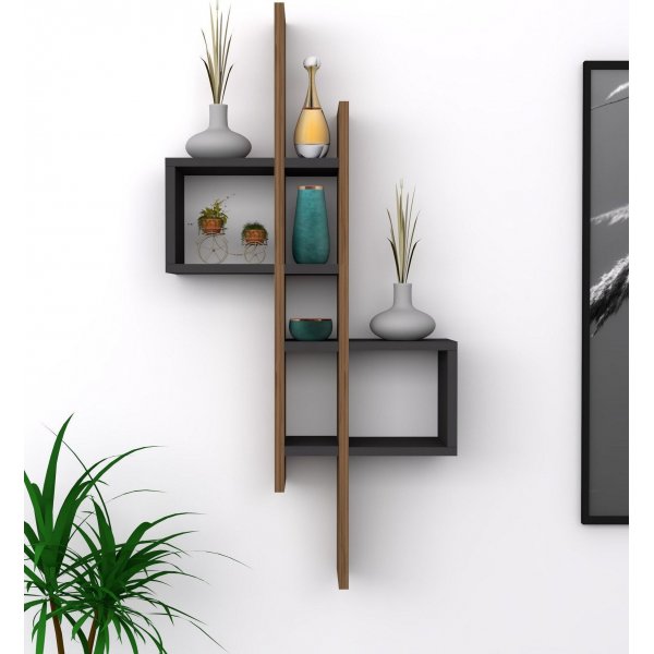 Emse vegghylle - Eik/antrasitt Emse vegghylle - Eik/antrasitt