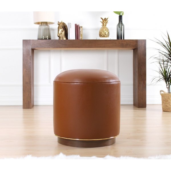 Milotte puff - Mørk brun Milotte puff - Mørk brun