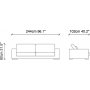 Neplus 3-seters sofa - Brun