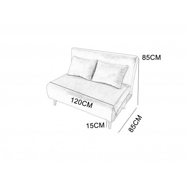 Sovesofa Helsingborg - Gul fløyel | 193 cm Sovesofa Helsingborg - Gul fløyel | 193 cm