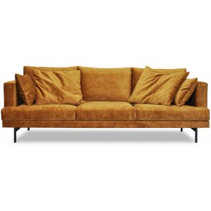 Smilla 3-seters sofa - Gyldenbrun flyel