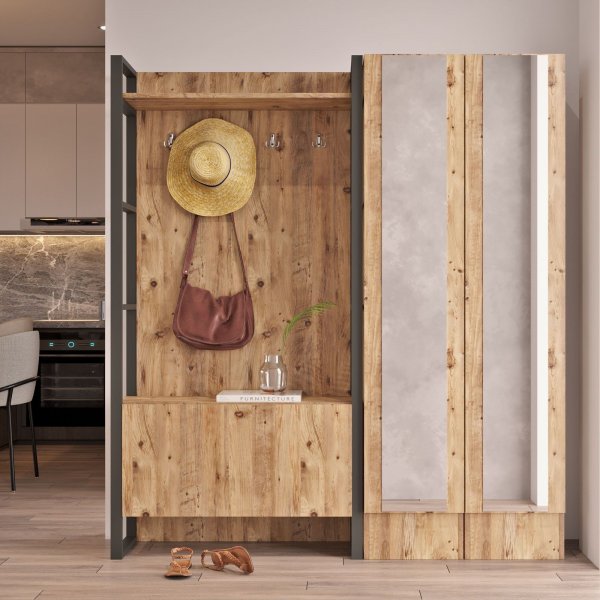 Metal gangmøbel 17 - Furu Metal gangmøbel 17 - Furu