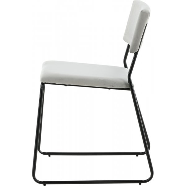 Frekvens stol - Lysegrå fløyel Frekvens stol - Lysegrå fløyel