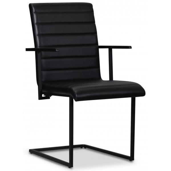 Lazio spisegruppe 195 cm bord med 6 st Lazio stoler - Svart Lazio spisegruppe 195 cm bord med 6 st Lazio stoler - Svart