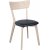 Amino stol - Hvit pigmentert / Sort ko-lr