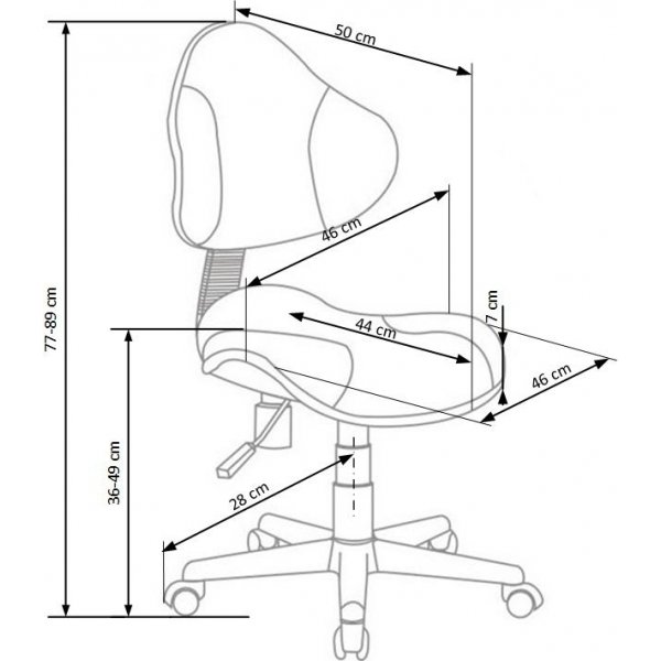 Cesar skrivebordsstol - Grå/grønn Cesar skrivebordsstol - Grå/grønn