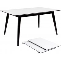 København Spisebord - Hvit/Svart - 150/230x95 København Spisebord - Hvit/Svart - 150/230x95