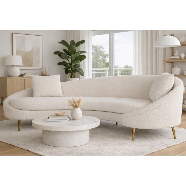 Sofa buet 255 cm beige
