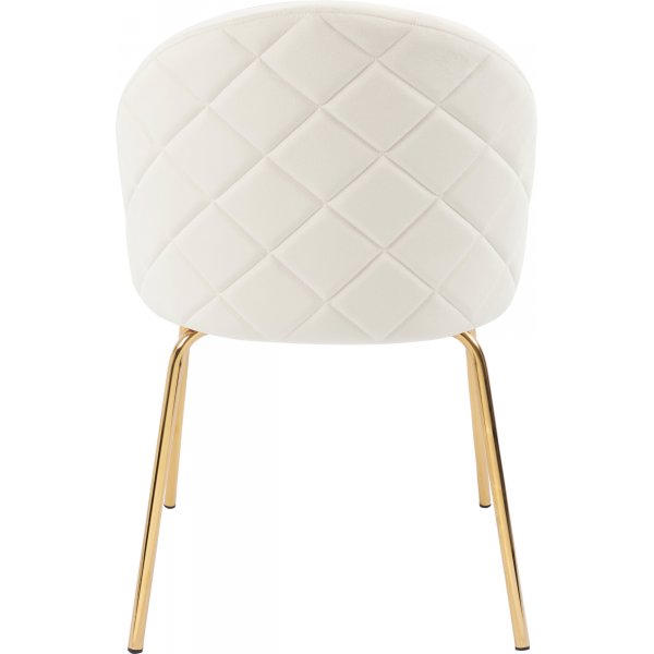 Spisegruppe Sandö spisebord Ø120 cm i hvit terrazzo med 4 Plaza spisestoler i beige fløyel Spisegruppe Sandö spisebord Ø120 cm i hvit terrazzo med 4 Plaza spisestoler i beige fløyel