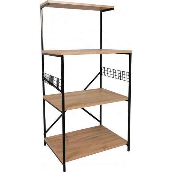 Anemon hylle - Svart/furu