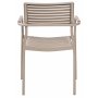 Spisegruppe med 8 stoler og spisebord 230 x 100 cm beige/naturfarget - Menton/Pino
