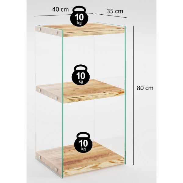 Niagara bokhylle 80 cm - Eik Niagara bokhylle 80 cm - Eik
