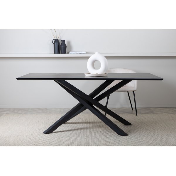 Piazza spisebord 180 x 90 cm - Sort Piazza spisebord 180 x 90 cm - Sort