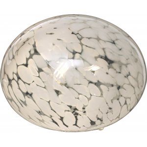 Globus bordlampe 24 cm - Hvit prikkete