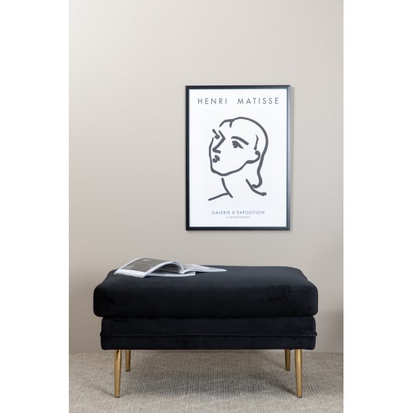 Savanna sittepuff - Svart fløyel Savanna sittepuff - Svart fløyel