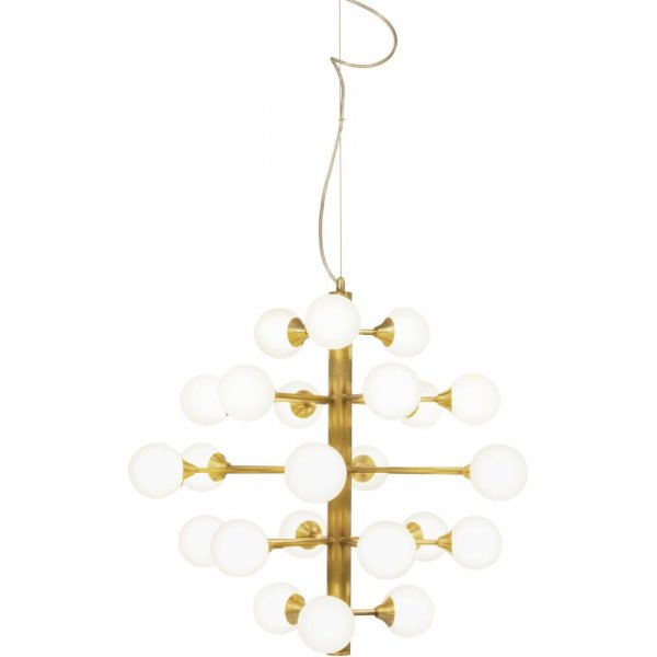 Taklampe Cosmos - Matt messing / opalhvit