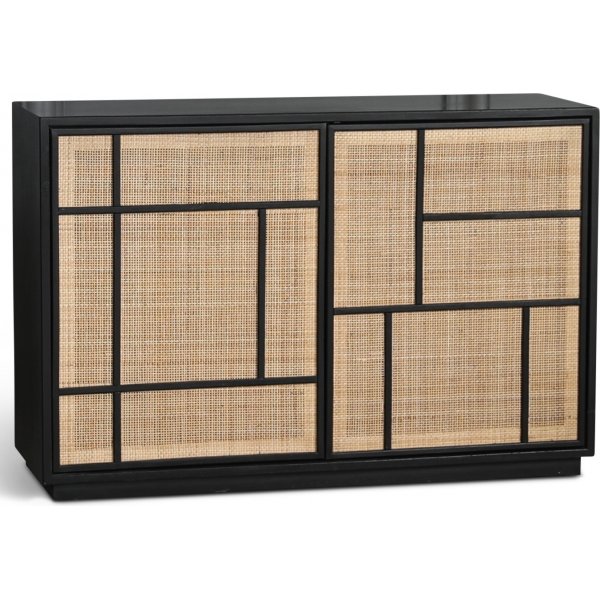 Stockholm skjenk med rottingdører - 120 cm bred Stockholm skjenk med rottingdører - 120 cm bred