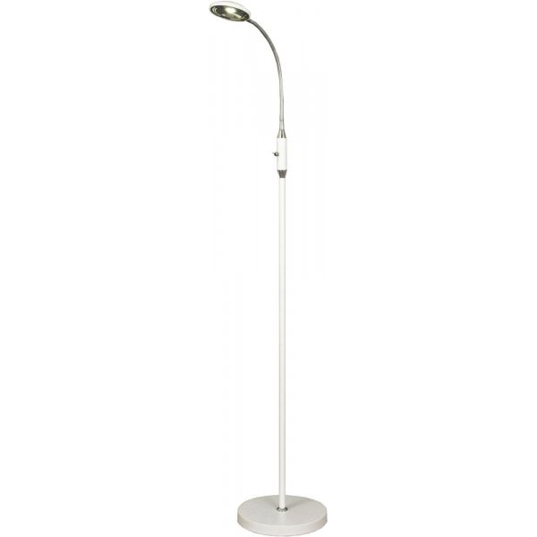 Gulvlampe Hero - Hvit / krom