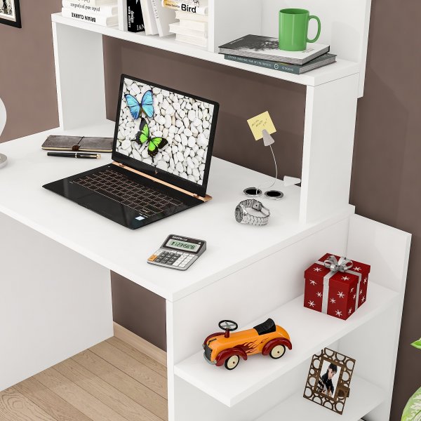 Beth skrivebord 104,5 x 55 cm - Hvit Beth skrivebord 104,5 x 55 cm - Hvit