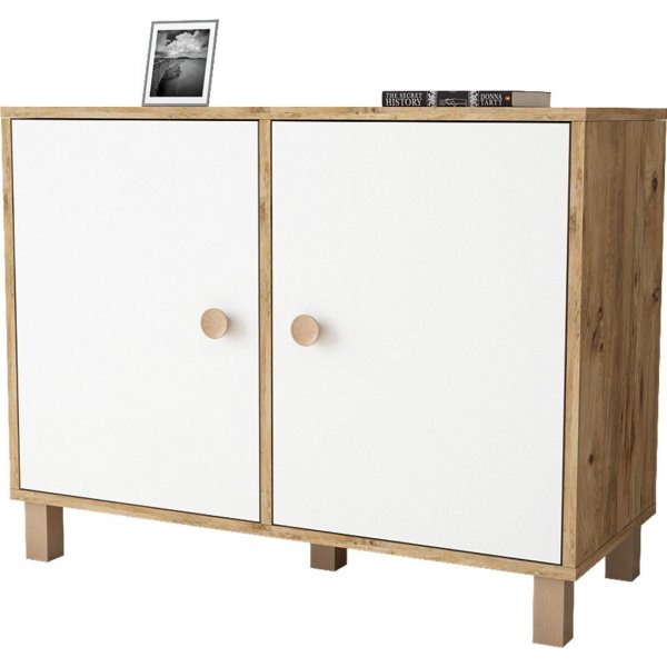 Vilamo skap 35 - Furu/hvit