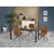 Horisont uttrekkbart spisebord 120-180 cm - Svart/Gr (keramisk)