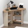 Hjrne skrivebord 80 x 80 cm - Furu/beige
