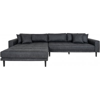 Lido divan sofa venstre - Mrkegr mikrofiber