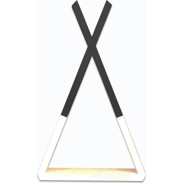 Rafa vegghylle 139 - Valnøtt/svart Rafa vegghylle 139 - Valnøtt/svart