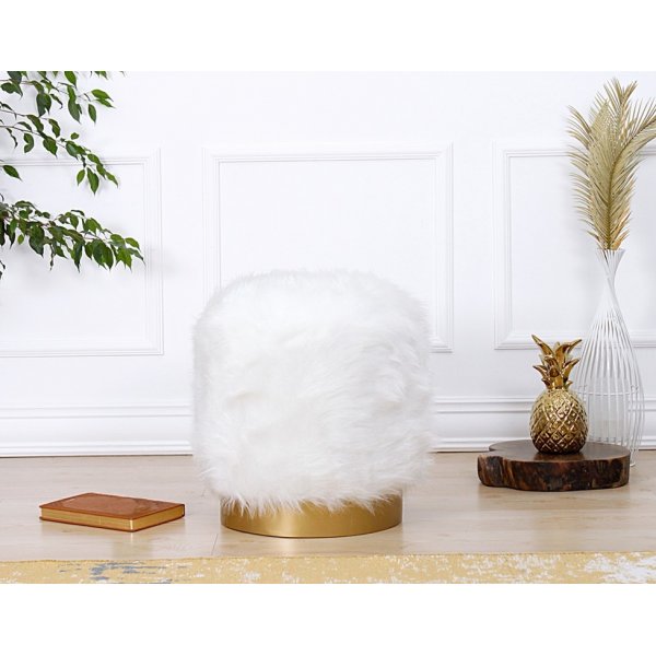 Lovett puff - Hvit Lovett puff - Hvit