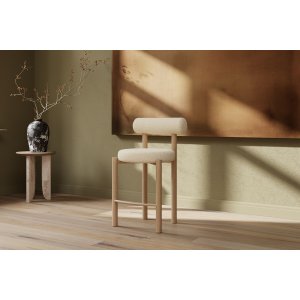 Barkrakk Tillo i hvit boucl� - treutseende