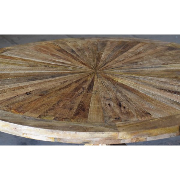 Palma rundt spisebord 140 cm - Resirkulert drivved + Treolje til mbler