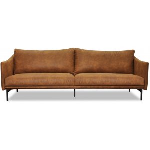 Harpan 3-seter sofa - Cognac økolær + Rensing av tepper og tekstiler Harpan 3-seter sofa - Cognac økolær + Rensing av tepper og tekstiler
