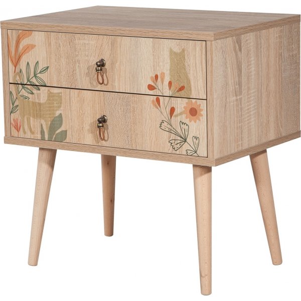 City Cat nattbord - Beige