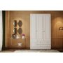 Inci garderobe 105 x 50 x 210 cm - Hvit