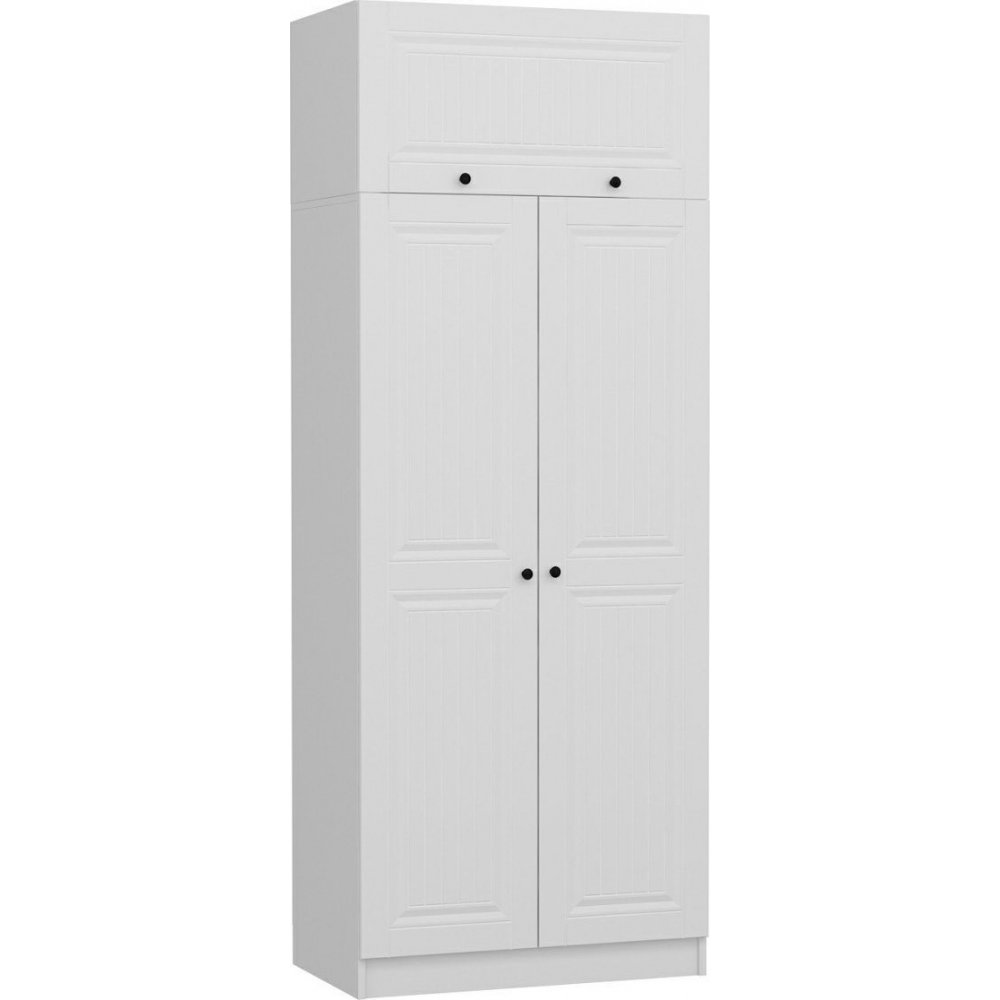 Capeto garderobeskap 90 x 52 x 235 cm - Hvit - Garderober