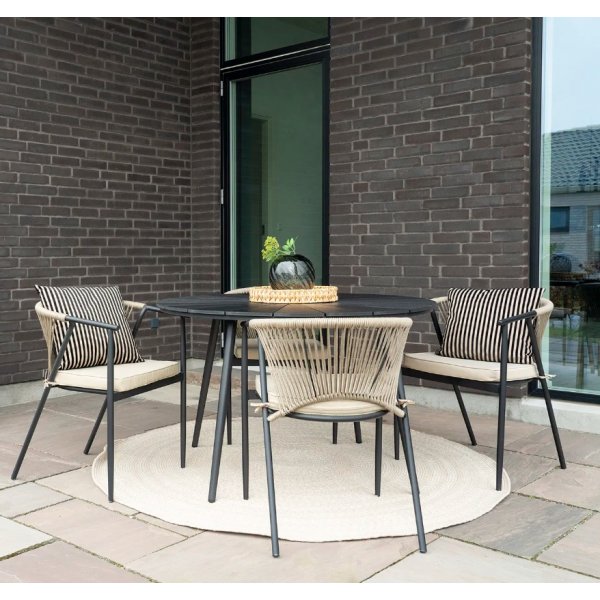 Atlanta spisebord Ø120 cm - Sort Atlanta spisebord Ø120 cm - Sort