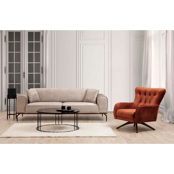Siesta 3-seters sofa - Krem Siesta 3-seters sofa - Krem