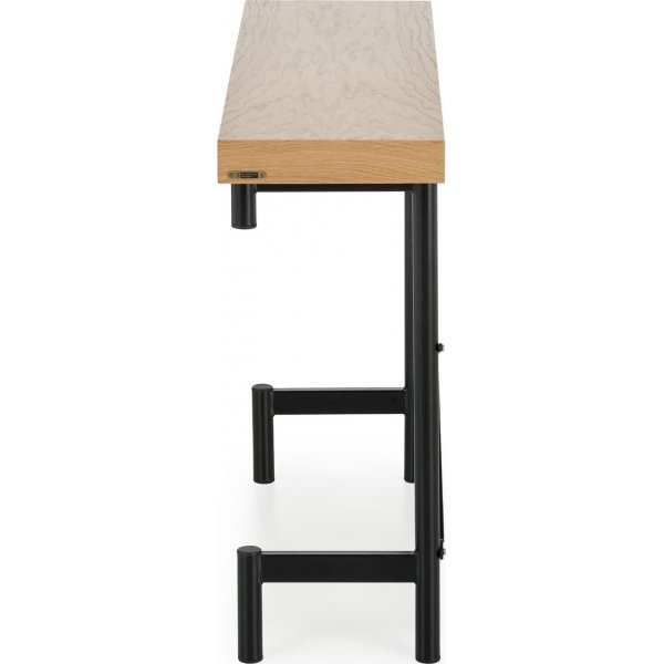 Dante avlastningsbord 106 x 30 cm - Eik/sort