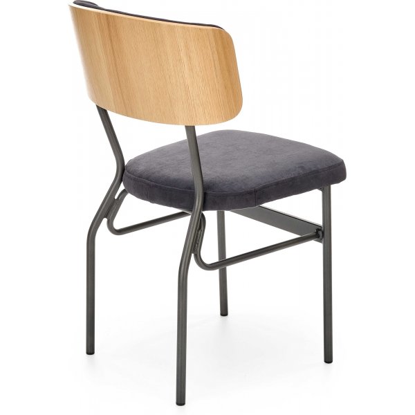 Giga spisestuestol - Eik/sort